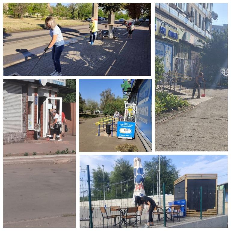 Підприємці долучилися до прибирання власних об’єктів бізнесу