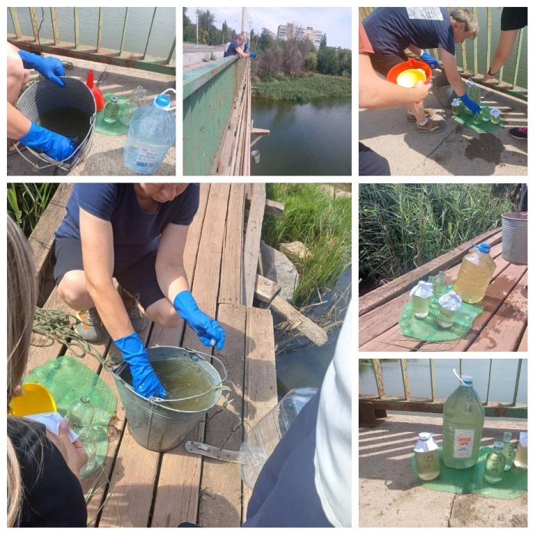 Проведено відбір проб води річки Саксагань