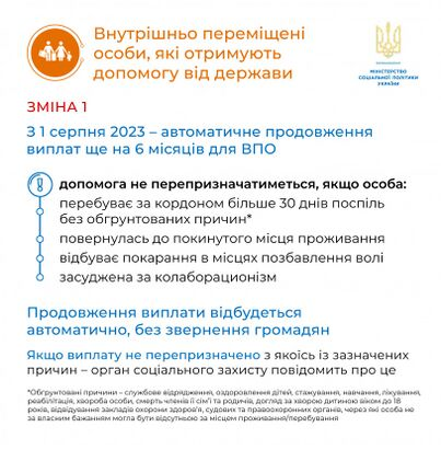 До уваги внутрішньо переміщених осіб!