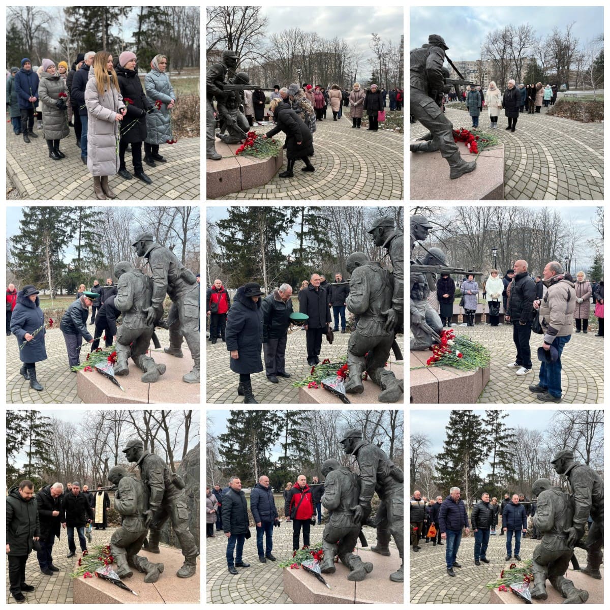 Церемонія покладення квітів до пам’ятника воїнам-учасникам бойових дій у Афганістані