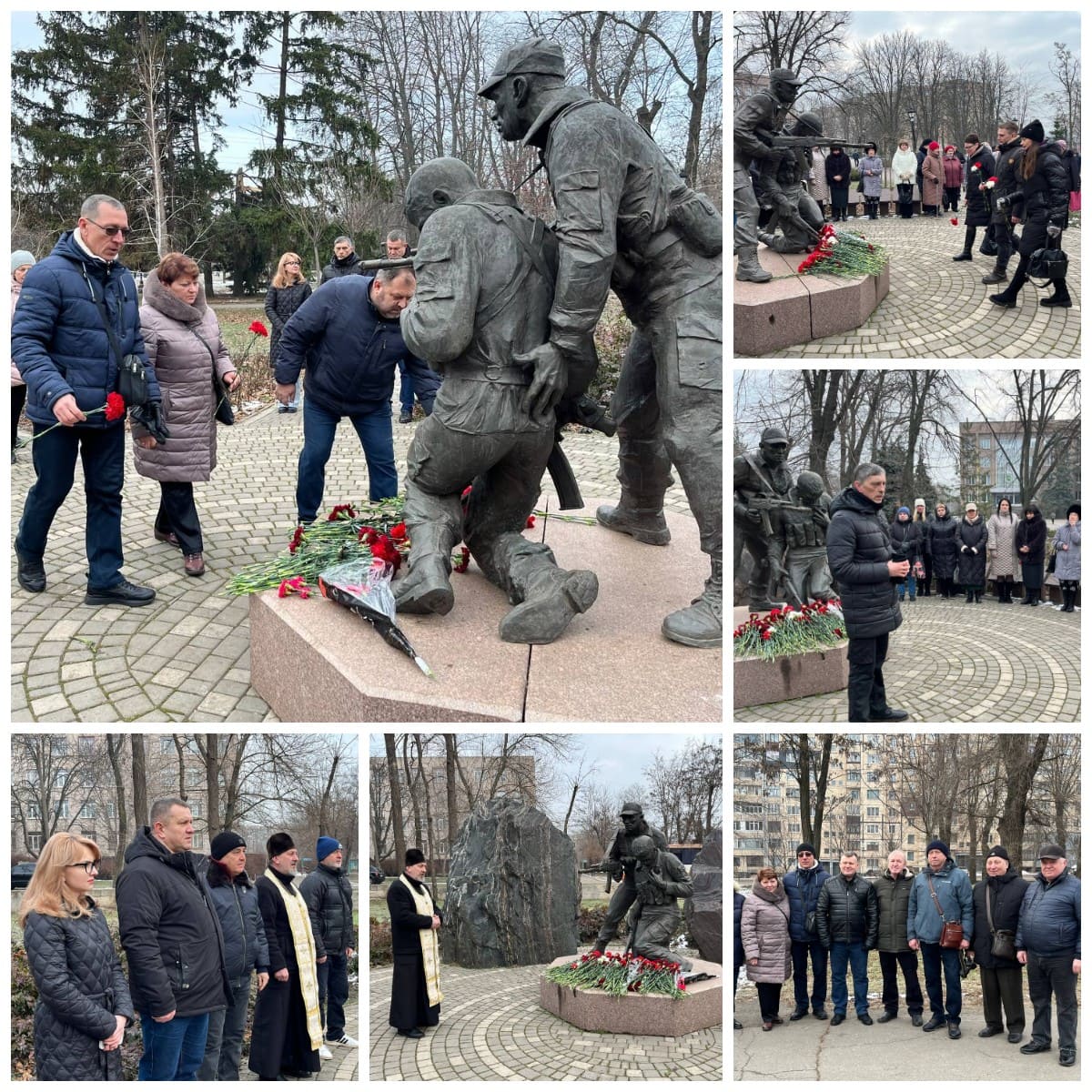Церемонія покладення квітів до пам’ятника воїнам-учасникам бойових дій у Афганістані